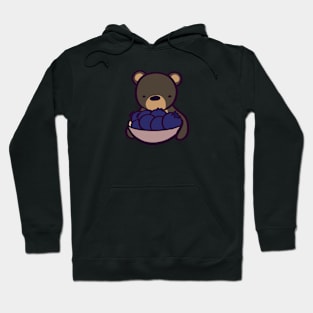 Black Bear Bearing Bluebearies Hoodie